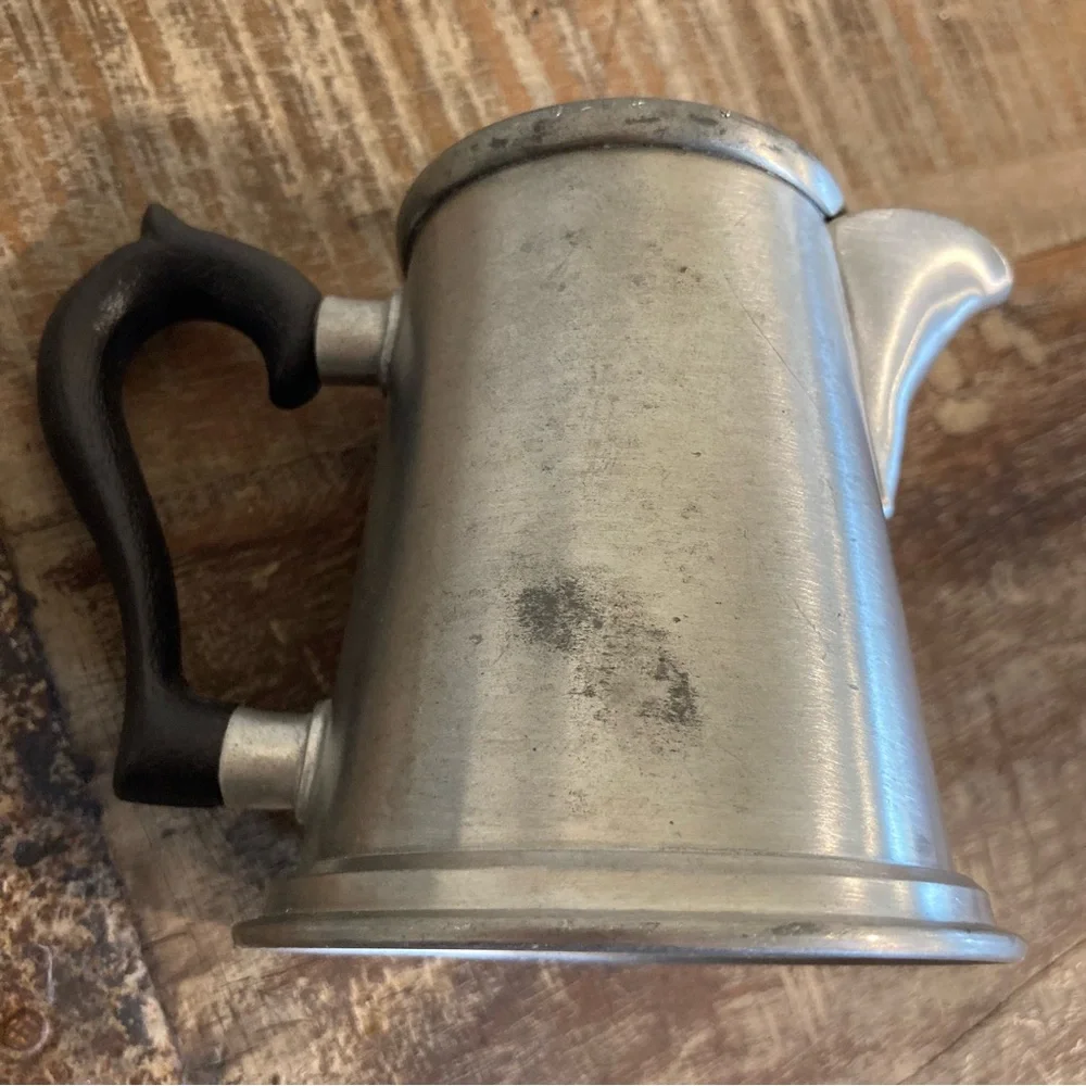 Vintage Stieff Pewter P1-23 Coffee or Tea Pot with Sugar and Creamer Set